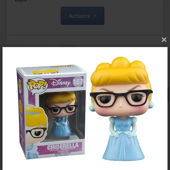 Funko Pop Nerd Cinderella #157 Disney Figure - Picture 2 of 9